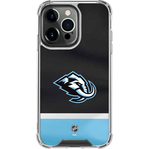 NHL Utah Mammoth Striped Jersey iPhone 14 Pro Clear Case